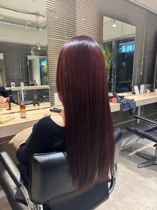 ロング カラー 真壁 凜々子のヘアスタイル