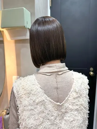 ショート カラー グレージュ/レイヤー /ボブ/moyu🎀のヘアスタイル