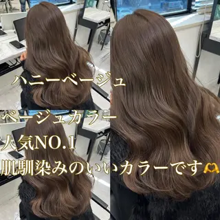 ロング カラー 韓国ヘア♡ 顔まわりカットayaのヘアスタイル