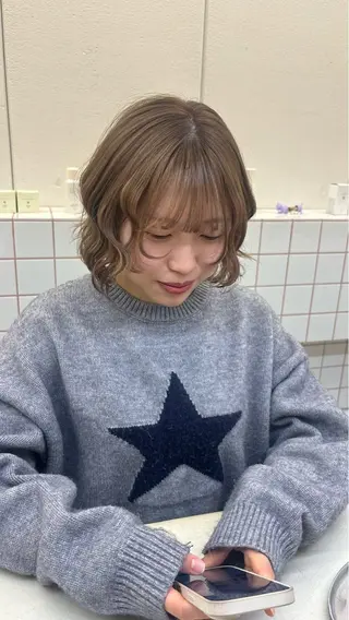 ショート カラー 💐花屋併設💐 宮園 雛羽のヘアスタイル