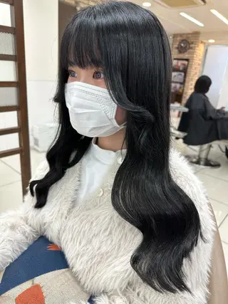 ロング シールエクステ✨️韓 国羽エクステ🪽和希のヘアスタイル