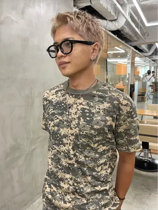 カラー メンズ メンズカット パーマ[佐橋]のヘアスタイル