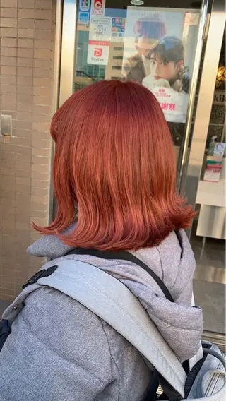 ミディアム カラー SALOWIN高崎所属・縮毛矯正・髪質改善 鈴木悠太/当日OK✨のヘアスタイル