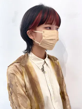 ショート カラー THE DAY所属・AKI HASHIMOTOのヘアスタイル