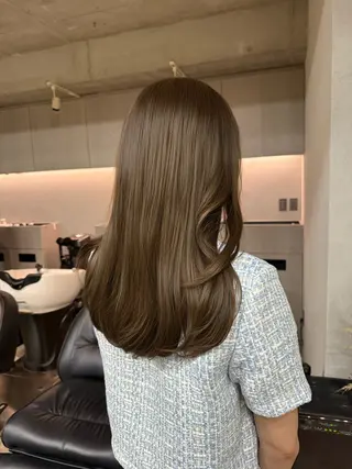 セミロング カラー 表参道/赤み無し 透明感 colorのヘアスタイル