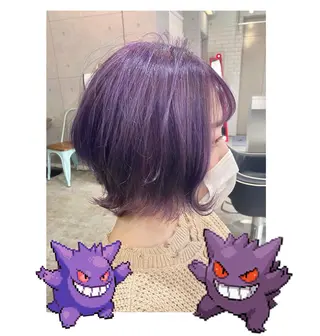 ショート カラー GARU-ガル-所属・TSUNO🦖 派手髪/オタク美容師のヘアスタイル