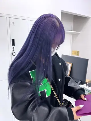 セミロング カラー パーマ ヘアアレンジ メンズ キッズ ネイル マツエク・マツパ アイブロウ ハイトーン/ピンク 💗モモ໒꒱のヘアスタイル