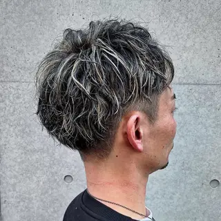 ショート カラー パーマ メンズ メンズ垢抜けカラーブ リーチ/RUKIのヘアスタイル