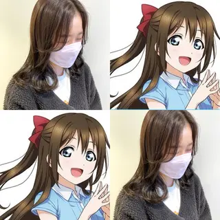 セミロング カラー ayumi🌈 インナーカラー🌈のヘアスタイル