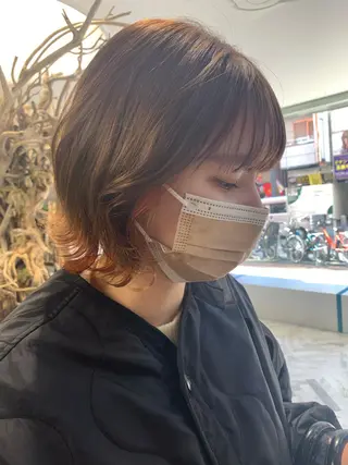 ショート カラー 平野 優奈のヘアスタイル