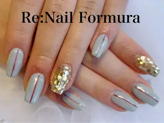 ミディアム Re:Nail Formula所属・kido chieのネイルデザイン
