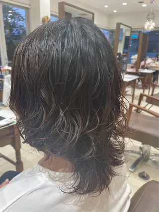 パーマ 富澤あゆみ/髪質改善 /レイヤーカットのヘアスタイル