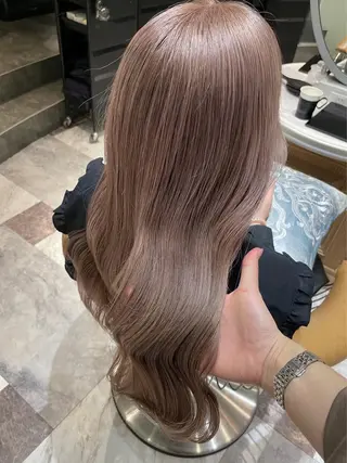 ロング ハイトーン×透明感 たけるのヘアスタイル