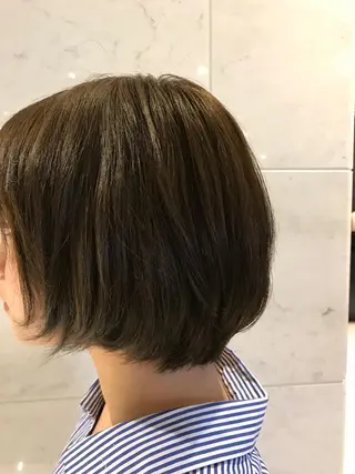 ショート カラー 透明感カラー❄️要 半個室×マンツーマンのヘアスタイル