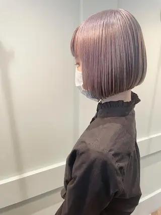 ショート カラー ケアブリーチ /髪質 改善/古橋圭史郎のヘアスタイル