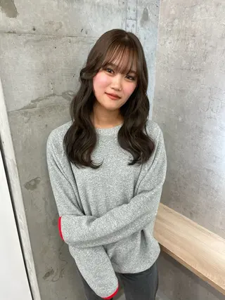 セミロング カラー ブリーチ/ベージュ 💕/momoaのヘアスタイル