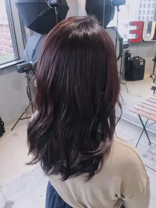 セミロング カラー パーマ 代表 中島貴志のヘアスタイル