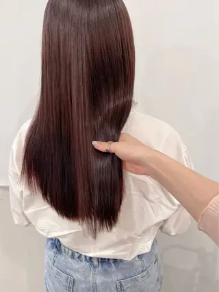 ロング カラー ParveMix 岡本えりかのヘアスタイル