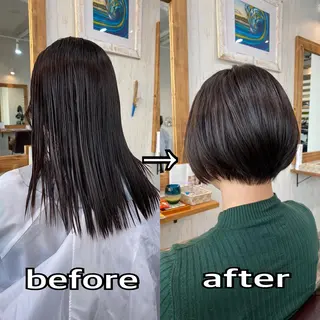 ショート カラー [店長]加地 峻のヘアスタイル