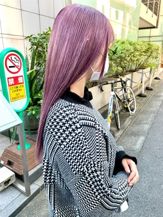 ショート カラー ヘアアレンジ ハイトーン/美髪矯正 🍃大江拓実のヘアスタイル