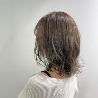 セミロング カラー I'S.横浜所属・赤み消しカラー 🍀JUNKIのヘアスタイル
