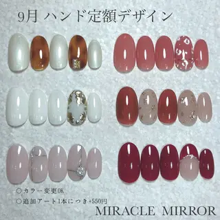 ネイル ミラクルミラー 町野のネイルデザイン