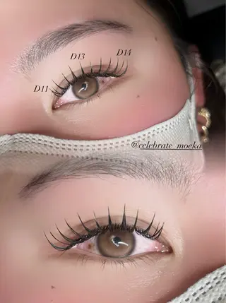 マツエク・マツパ CELEBRATE Moekaのマツエク・マツパデザイン