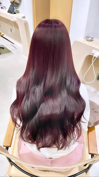 カラー ulu名古屋栄所属・落合しほ/韓国ヘア/ 髪質改善/縮毛矯正のヘアスタイル