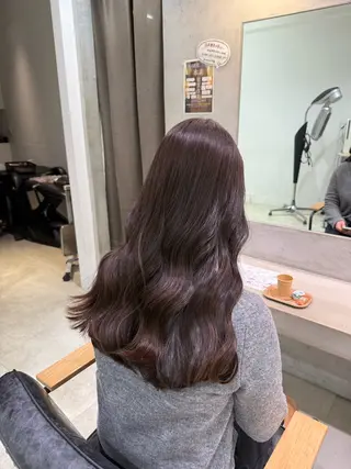 ロング カラー 山口 桃果のヘアスタイル