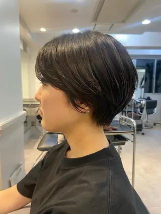 ショート カラー 山下夕月 ショート🫧ボブのヘアスタイル