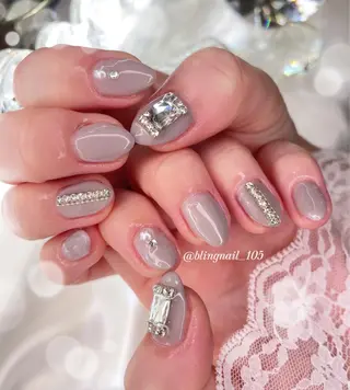 ネイル 23時まで❤︎韓国、 ワンホンネイルのネイルデザイン