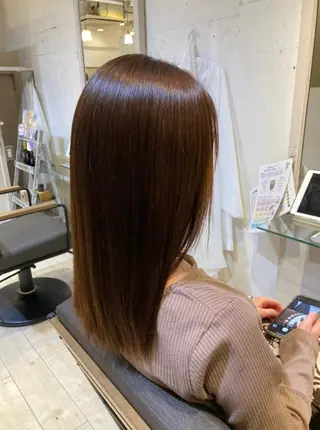 ロング カラー ヘアアレンジ メンズ特化美容師 🐈‍⬛RUNAのヘアスタイル