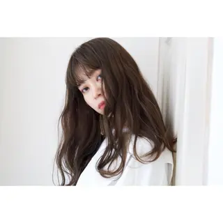 セミロング カラー fio マナミのヘアスタイル