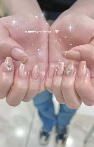 ネイル 🎀チーク/ちゅるん 🫧chisa🎀のネイルデザイン