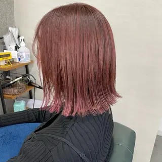 ミディアム カラー Lull (シェアサロンReco VIProom)所属・Lull1人美容室 バレイヤージュのヘアスタイル