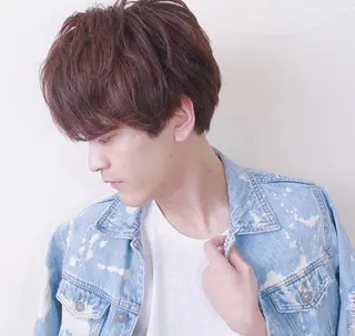 メンズ 透明感カラー・ 髪質改善🩵イケダのヘアスタイル