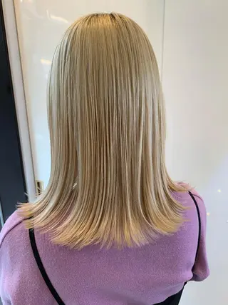 ミディアム カラー 美髪形成!色素改善! 秋田 和輝のヘアスタイル