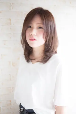 ミディアム 角 大輔のヘアスタイル