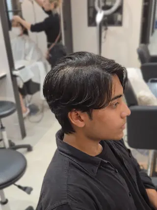 メンズ ミディアム Lapis 名古屋駅前店所属・LEN名古屋/パーマ 海外ヘア/メンズ特化のヘアスタイル