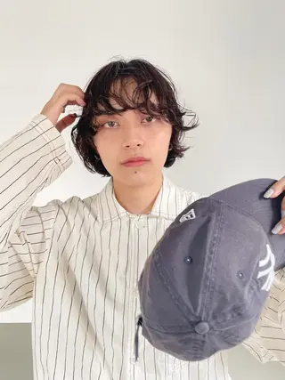 ミディアム パーマ Takuma Suzuki中目黒のヘアスタイル