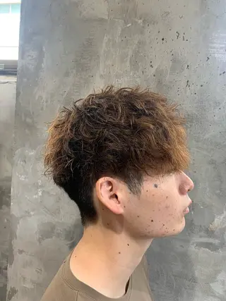 パーマ メンズ ⚡️メンズパーマ特化 mens支持◎/忠地のヘアスタイル