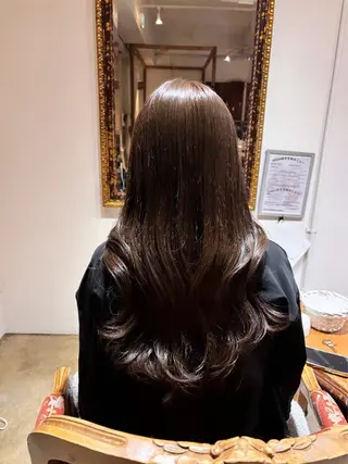 ロング カラー Milial所属・松下 穂乃香のヘアスタイル