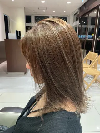 ミディアム カラー 🌼MANA🌼 EARTH新潟青山店のヘアスタイル
