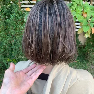 ミディアム カラー Lond jeloud 名古屋所属・髪質改善 の達人/杉原碧仁のヘアスタイル