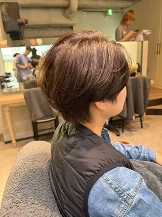 ショート カラー 新宿 / Aujua ｿﾑﾘｴ🫧森田涼介のヘアスタイル