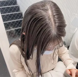 セミロング カラー 🎀やわらかカラー/ 艶カラー/よこやまのヘアスタイル