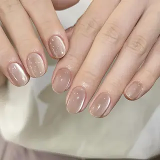 ネイル RAFFINE 月🦋🩵のネイルデザイン