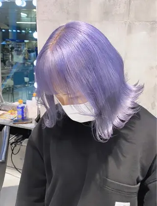 ミディアム カラー パーマ ヘアアレンジ メンズ キッズ ネイル マツエク・マツパ アイブロウ ハイトーンNo.1 👩🏼NaGiSaのヘアスタイル