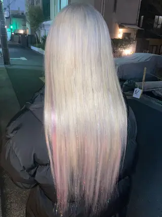 ロング カラー ✨最安値✨エクステ カラー🌼つきな🌼のヘアスタイル