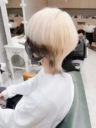 ショート カラー ヘアアレンジ メンズ 𝐑𝐈𝐍𝐊𝐀 🐣🩷のヘアスタイル